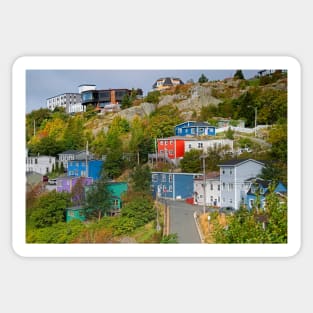 Colourful Houses, St. John's Newfoundland Sticker